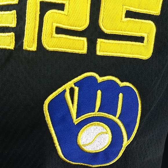 Brewers black MLB team jersey by True Fan - Picture 3 of 8